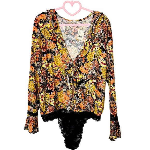 Free People Floral Bodysuit - Multicolor - Picture 2 of 10